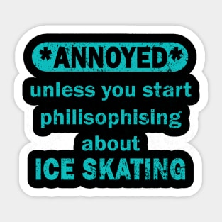 ice skating ice skating ice skate figure skating Sticker